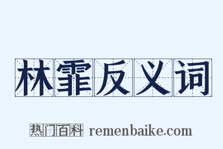 林霏反义词是什么意思的图片